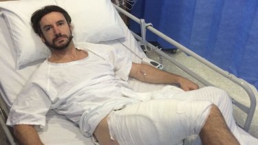 Gareth Clear, 36, recovering in hospital.