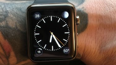 The photo of the malfunctioning Apple Watch posted by a Redditor.