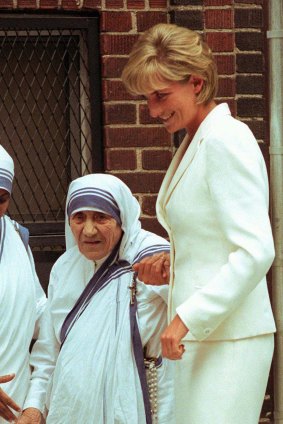 Mother Teresa with Princess Diana in 1997.