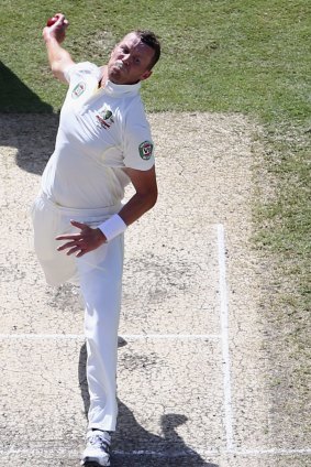 New hope: Peter Siddle bowls against Pakistan in October.