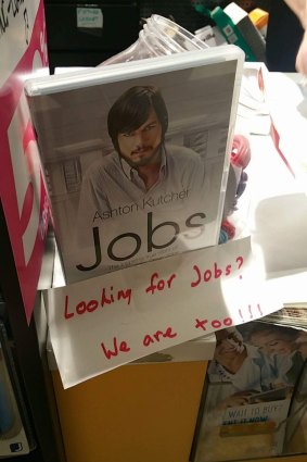 Some employees have responded to their impending job losses with black humour. 