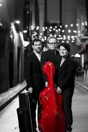 Selby & Friends: pianist Kathryn Selby, right, with Andrew Haveron, left, and Timo-Veikko Valve.