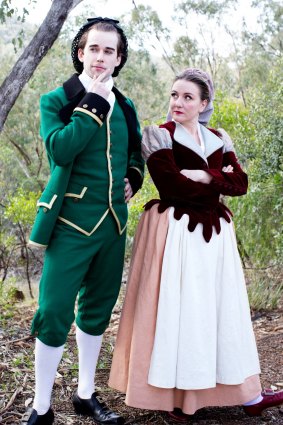Jeremy Kleeman (Figaro) and Celeste Lazarenko (Susanna)  in Tamworth for Opera Australia's <i>The Marriage of Figaro</i>. 