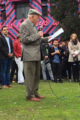 Dr John Challis: the former priest's anecdote struck a chord with the crowd.