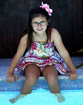Cancer survivor Maria Psaradellis, 9, of Sydney.