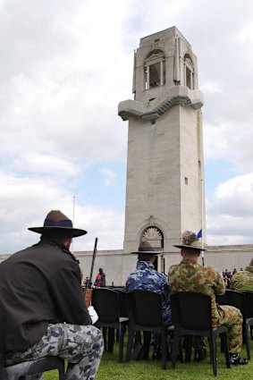 Time to reflect: The Australian National Memorial at Villers-Bretonneux.
