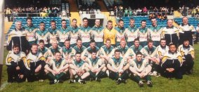 Youthful exuberance: The Irish under 17 team which played in the international rules series against the Australians in 2000.