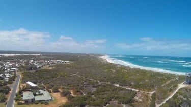 The site proposed for the Lancelin Tourist Park, containing threatened botanical species. 