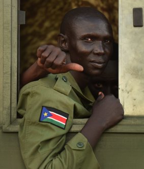 A rebel South Sudanese soldier returns to Juba as part of the April peace agreement that saw Riek Machar reinstated as vice-president but is now in peril.