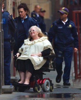 Judy Moran arriving at the Supreme Court in 2011.