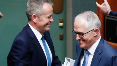 Prime Minister Malcolm Turnbull and Opposition Leader Bill Shorten were at loggerheads over a raid on the office of the Australian Workers Union.