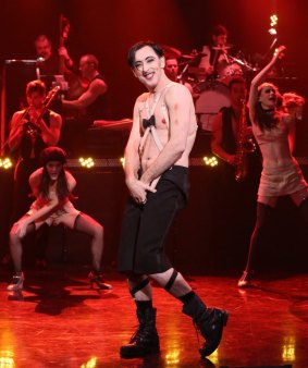 Performing in <i>Cabaret</i> in the US last year. 