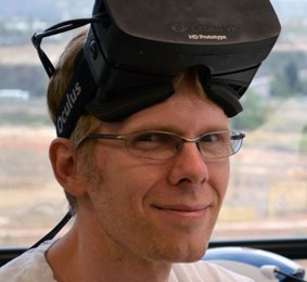 Programmer John Carmack is now CTO at Oculus, but is famed for his groundbreaking work in 3D at id.