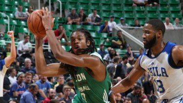 The new King: Marcus Thornton drives for the Boston Celtics during the NBA Summer League.