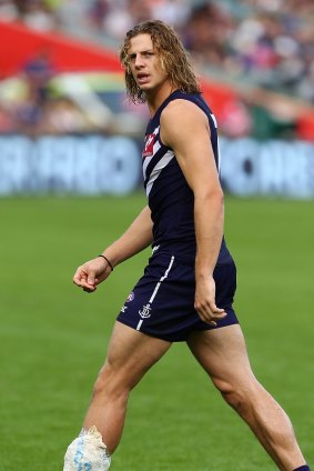 Nat Fyfe's leg caused him to miss most of the 2016 season.