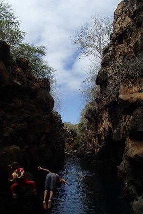 Las Grietes, a natural swimming pool near the hotel.