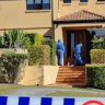 The scene at the Coorparoo home of former Wallaby Toutai Kefu after the violent break-in early Monday morning, with inset image of Kefu playing at the 1999 Rugby World Cup.