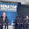 Neo-Nazis protesting outside Senator James Paterson’s office 