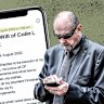 Peter Dawson, the elder brother of Chris Dawson, stood to benefit under an iPhone note leaving him a share of a wealthy property developer’s estate.