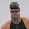 A juiced-up Australian swimmer James Magnussen before a 50-metre swim that launched the Enhanced Games last year.