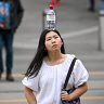 Spotted! Melbourne’s water bottle girl, bringing balance to her life – and the city