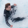 Wipeout: Connor Watson in action at Urbnsurf on Tuesday.