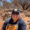 Sam Murray on Yilka Country, in the Central Desert of WA.