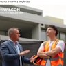 Tim Wilson’s campaign ad featuring the ‘fake tradie’. 