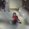 The aircraft’s emergency slides were deployed to evacuate the passengers.