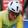 Emily Petricola on course during the C4-5 road race.