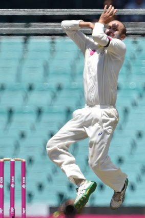 In fine form: Nathan Lyon. 