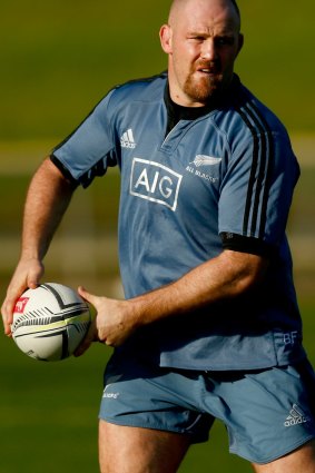 Heading north: All Blacks prop Ben Franks has been linked with a move to London Irish after the World Cup.