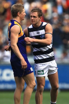 Scott and Joel Selwood have been re-united.