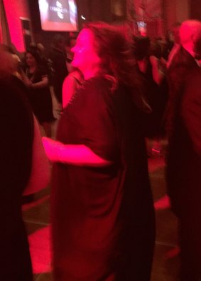 Gina Rinehart hits the dance floor at the Crown Palladium.