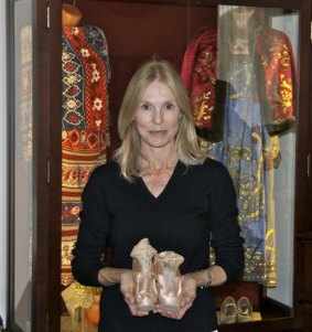 Holding on to the memories: Actress Victoria Tennant with her mother's pointe shoes.