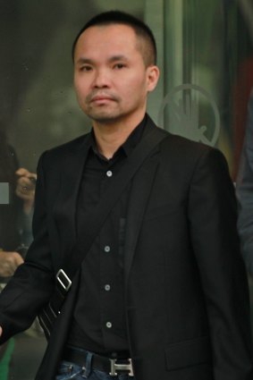 Peter Tan Hoang leaves court. The high rolling gambler was shot dead in Sydney before his trial in Melbourne.