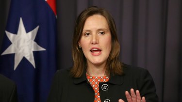 Minister for Revenue and Financial Services Kelly O'Dwyer.