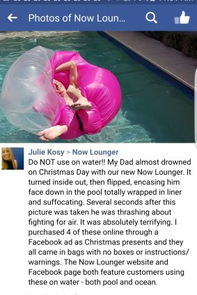 Screenshot of Julie Kosy's Facebook post recounting her father's experience.