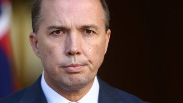 Immigration Minister Peter Dutton has lashed out at Professor Triggs.
