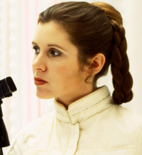 Princess Leia's braids and plaits have also been replaced in the new Star Wars instalment.