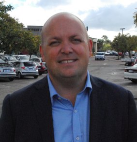The Liberal candidate for Burt, Matt O'Sullivan, on the campaign trail.