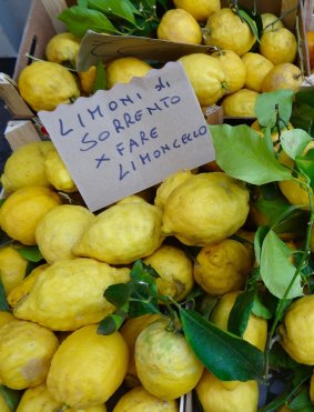 Lemons for sale in Sorrento.