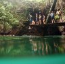 Go for a swim in the To Sua Ocean Trench in Lotofaga, Samoa.