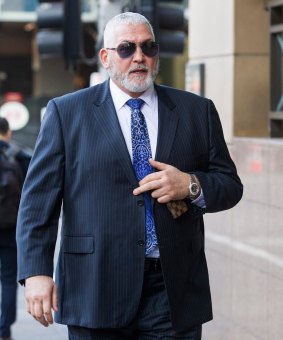 Mick Gatto appeared at the Melbourne Magistrates Court for weapons charges