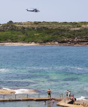 Police, Westpac helicopter and surf lifesavers are involved in the search.