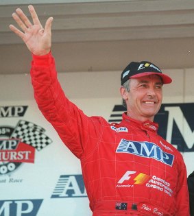 'King of the Mountain' Peter Brock at Bathurst, where he won nine times.