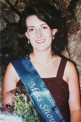Alison Lewis pictured winning Miss Lithgow Show Girl 1996.