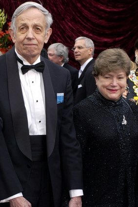 John Nash and his wife, Alicia, in 2002. 