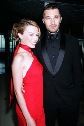 Kylie Minogue and former fiance Olivier Martinez.