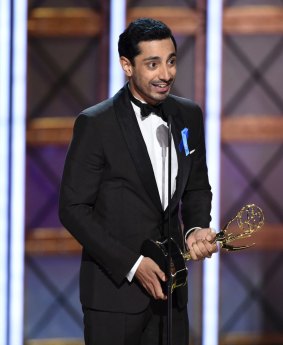 Riz Ahmed won outstanding lead actor in a limited series or a movie for The Night Of, the award Geoffrey Rush was nominated for.